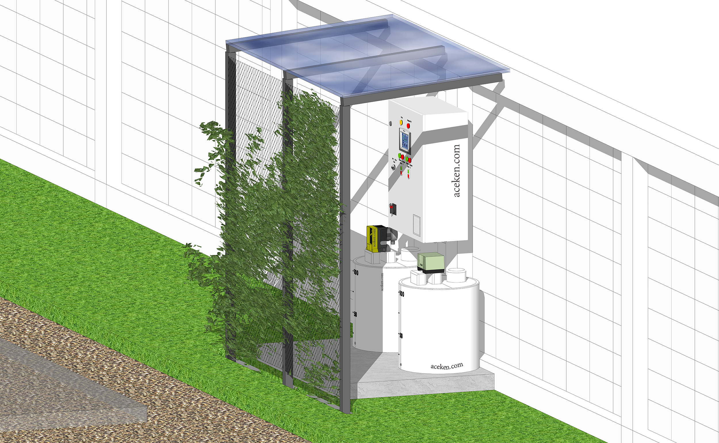 Chlorine disinfection set